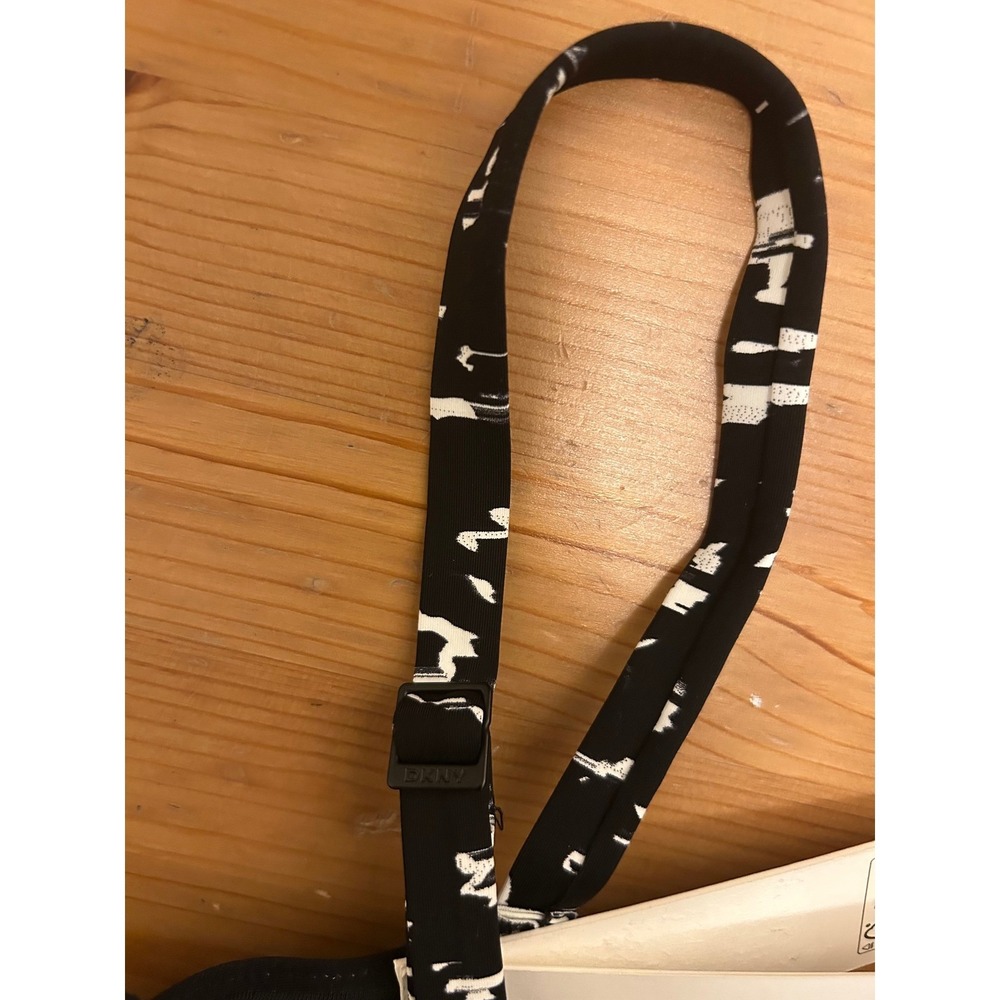 *NWT* DKNY SWIM Graphic Print Underwire Balconette Bikini Top L Modern Resort - Picture 4 of 9
